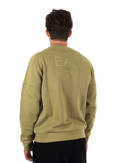 FELPA TRAIN VISIBILITY EA7 EMPORIO ARMANI DA UOMO CEDRO