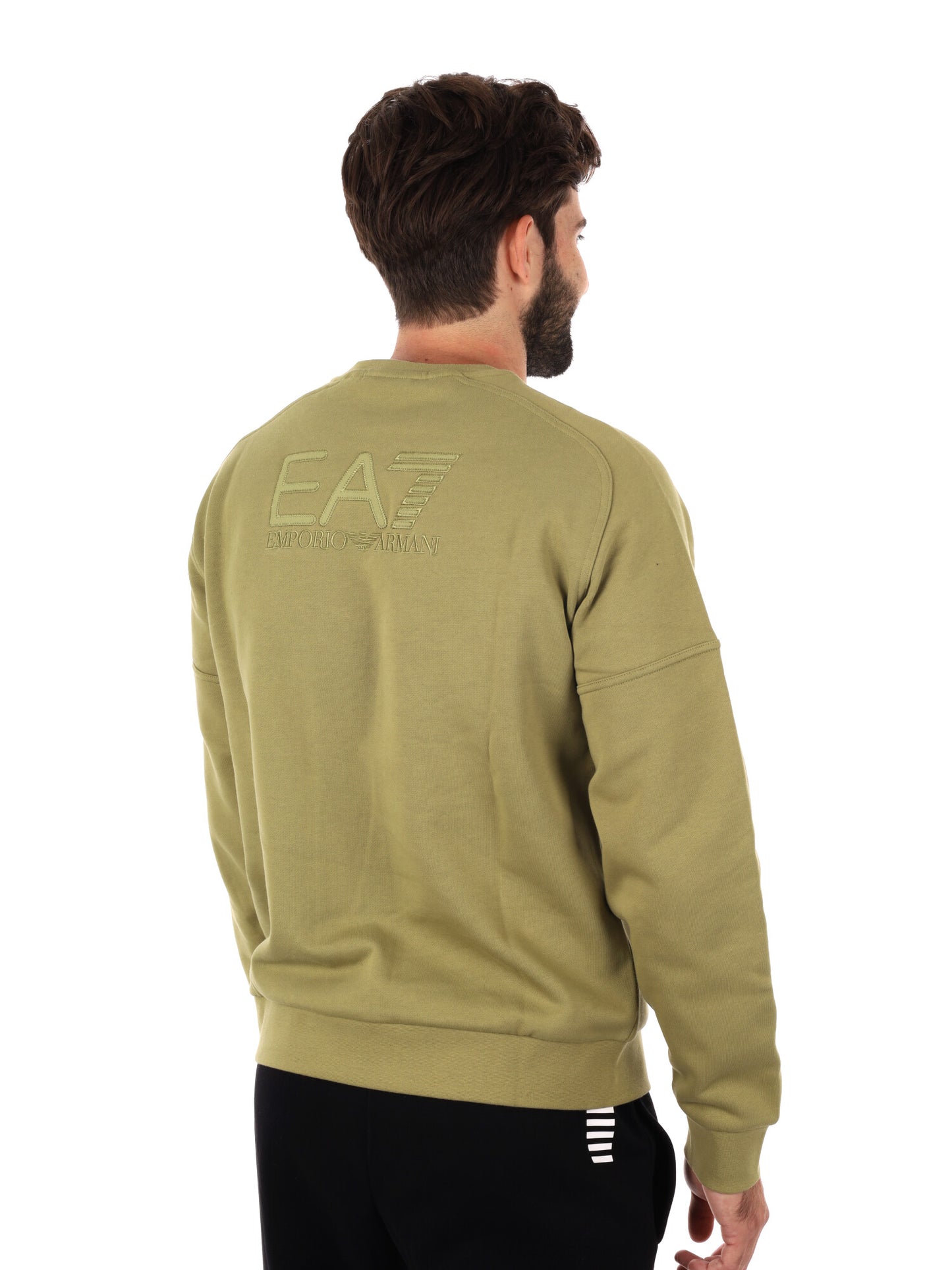 FELPA TRAIN VISIBILITY EA7 EMPORIO ARMANI DA UOMO CEDRO