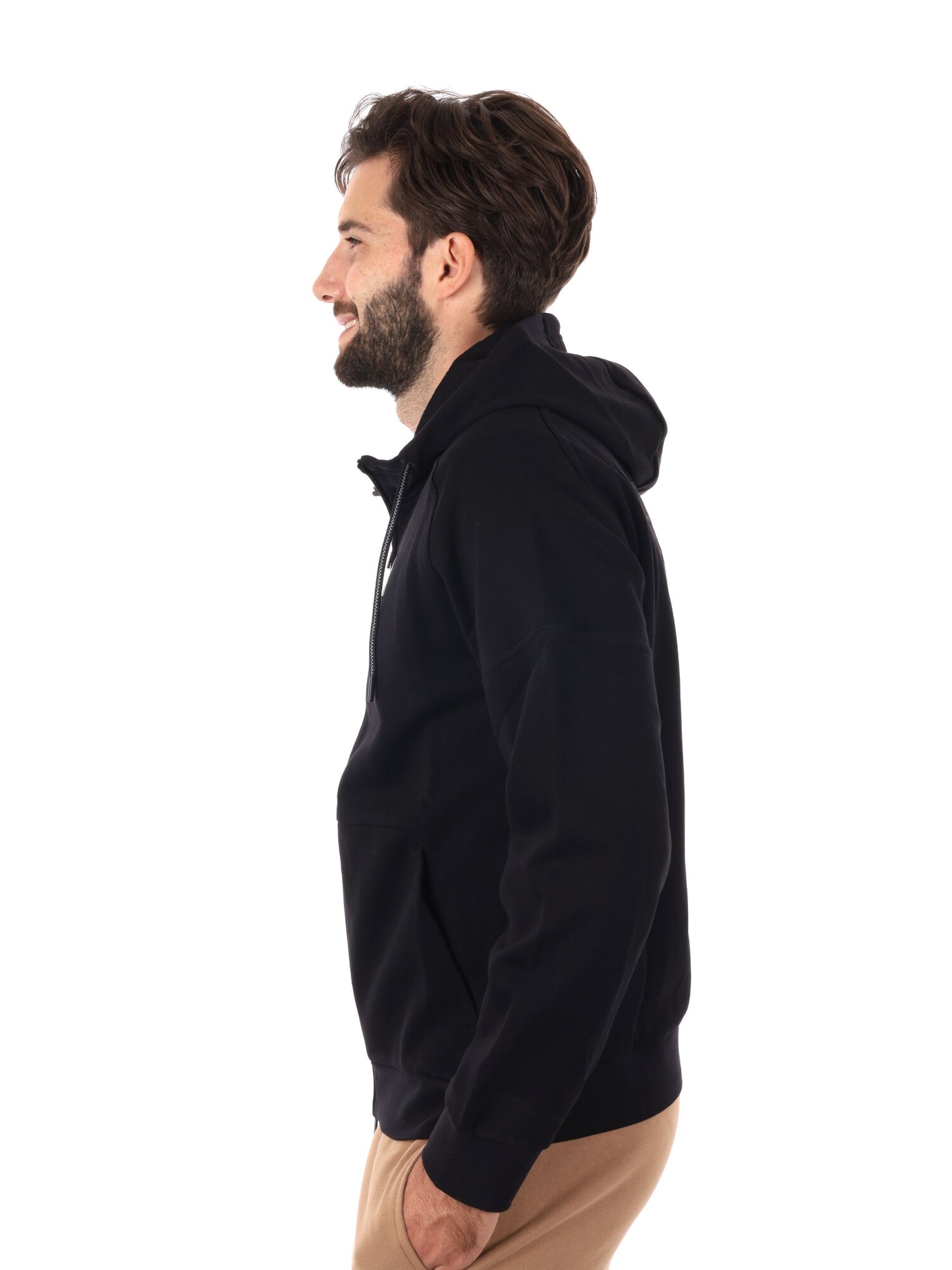 FELPA TRAIN VISIBILITY CON ZIP EA7 EMPORIO ARMANI DA UOMO NERO