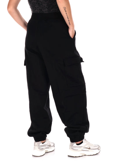 PANTALONE CARGO OVERSIZE EA7 EMPORIO ARMANI DA DONNA NERO