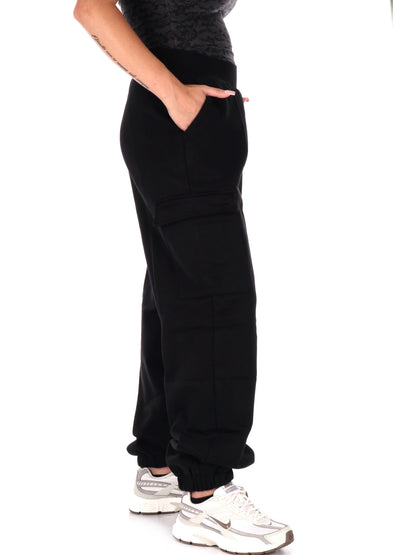 PANTALONE CARGO OVERSIZE EA7 EMPORIO ARMANI DA DONNA NERO