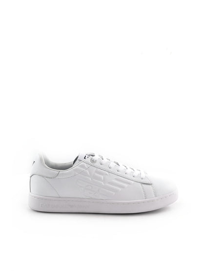 Sneakers EA7 Classic CC da uomo in pelle bianca eleganti e sportive