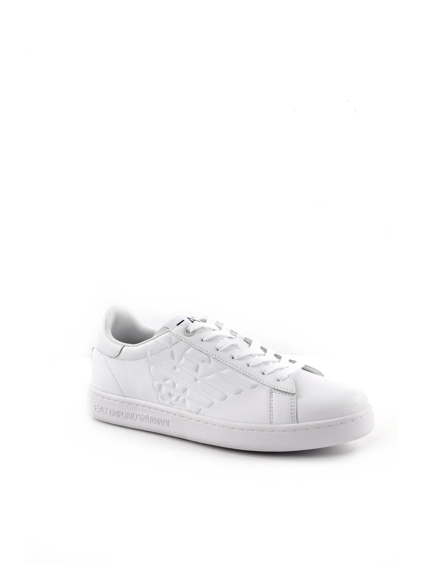 Sneakers EA7 Classic CC da uomo in pelle bianca eleganti e sportive