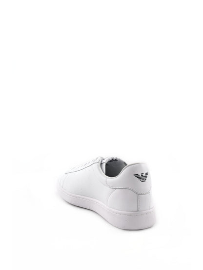 Sneakers EA7 Classic CC da uomo in pelle bianca eleganti e sportive