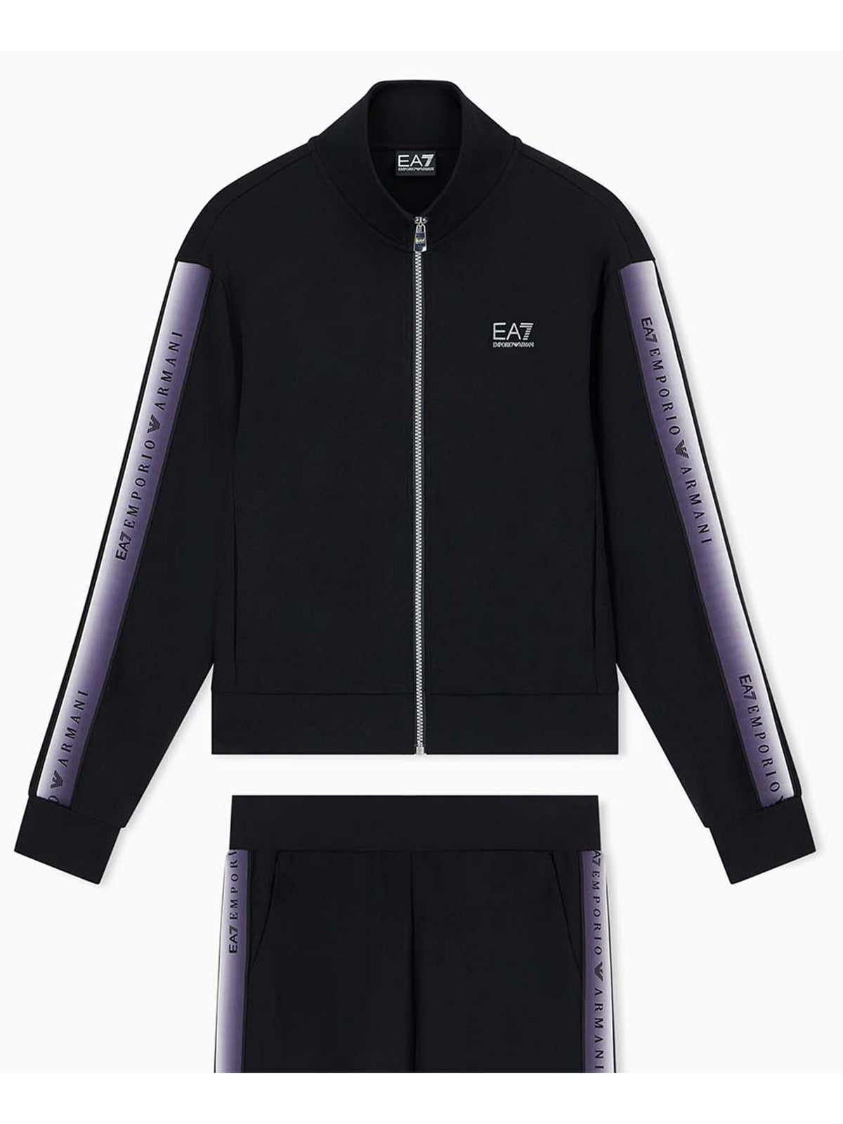 Ea7 Emporio Armani Natural Ventus7, felpa da donna nera