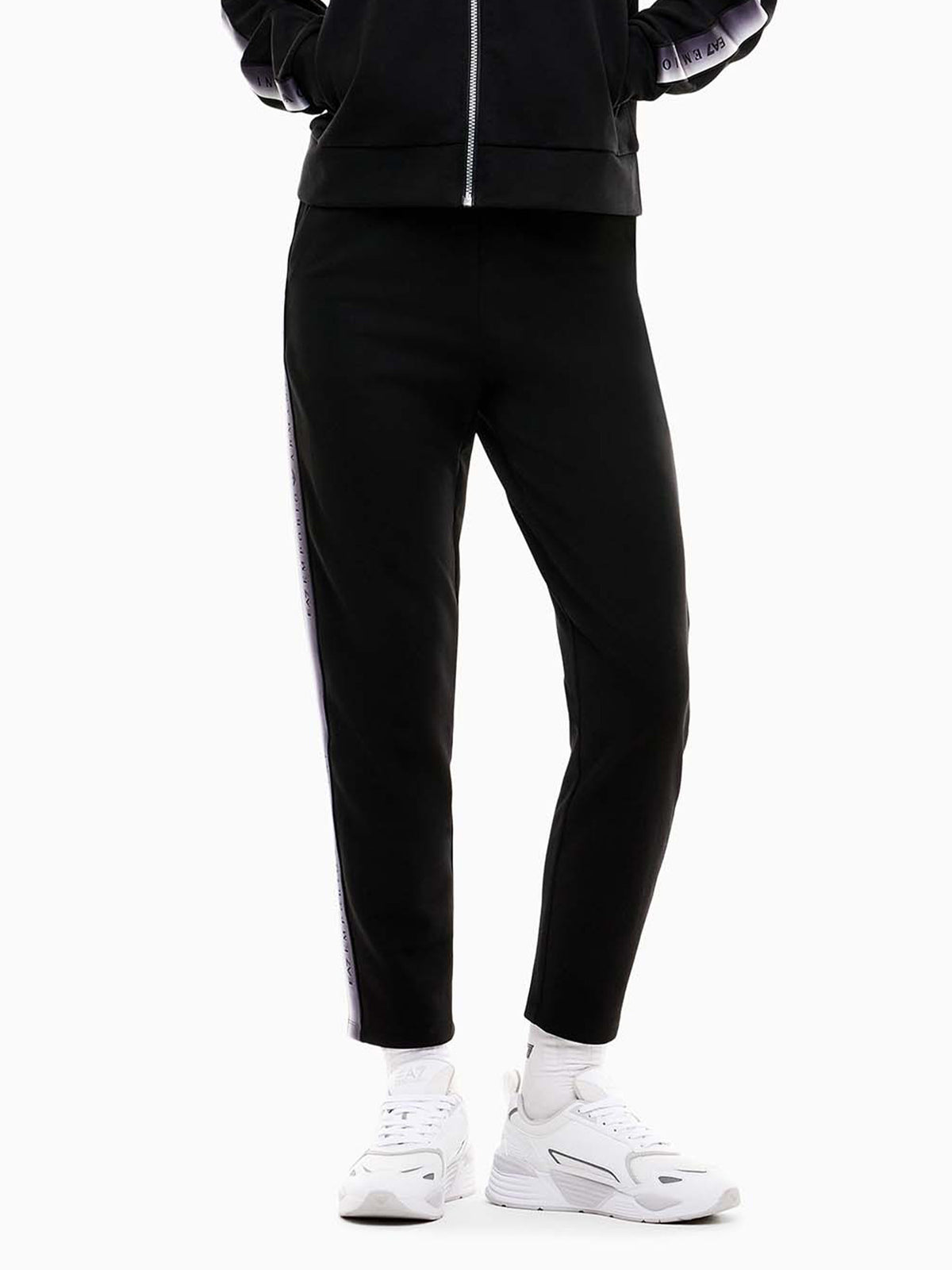 Ea7 Emporio Armani Natural Ventus7, pantalone da donna nero