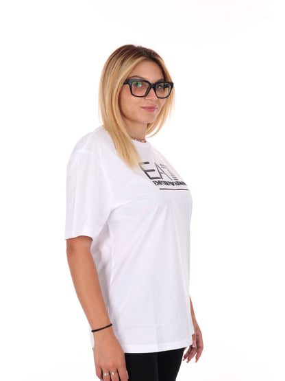 T-SHIRT VISIBILITY OVER EA7 EMPORIO ARMANI DA DONNA BIANCO