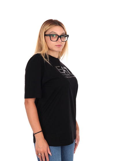 T-SHIRT VISIBILITY OVER EA7 EMPORIO ARMANI DA DONNA NERO