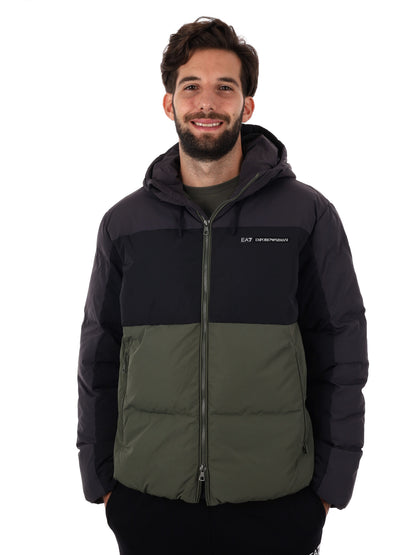 GIUBBINO TRAIN COLOUR BLO EA7 EMPORIO ARMANI DA UOMO NERO VERDE