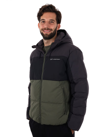 GIUBBINO TRAIN COLOUR BLO EA7 EMPORIO ARMANI DA UOMO NERO VERDE
