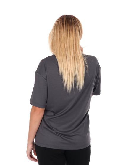 T-SHIRT TRAINING EA7 EMPORIO ARMANI DA DONNA DA DONNA ASFALTO