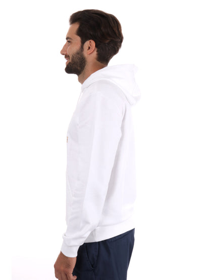 FELPA TRAIN LOGO EMPORIO ARMANI 7 DA UOMO BIANCO ORO