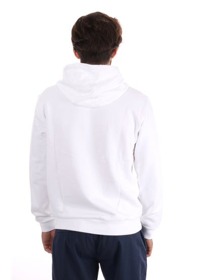 FELPA TRAIN LOGO EMPORIO ARMANI 7 DA UOMO BIANCO ORO