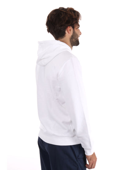 FELPA TRAIN LOGO EMPORIO ARMANI 7 DA UOMO BIANCO ORO