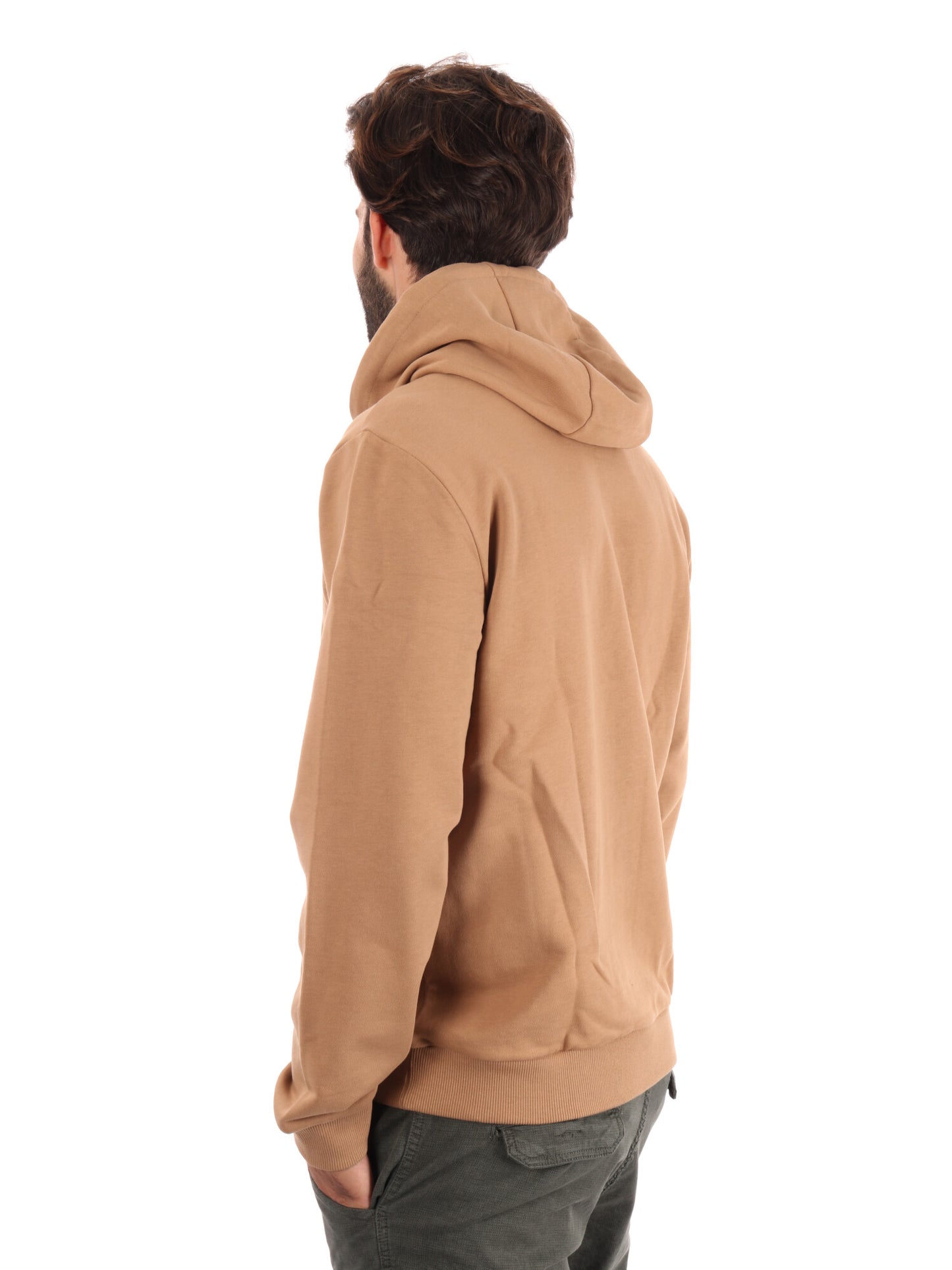 FELPA TRAIN LOGO EMPORIO ARMANI 7 DA UOMO BEIGE