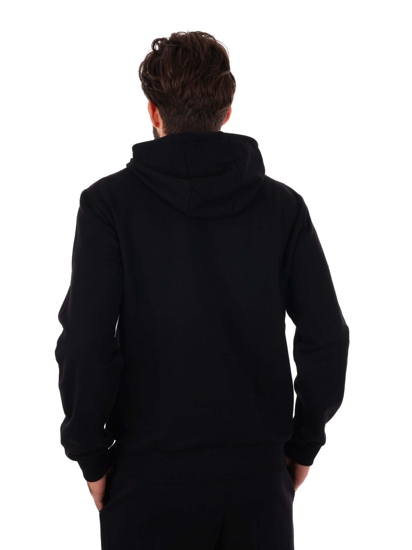 FELPA TRAIN LOGO EA7 EMPORIO ARMANI DA UOMO NERO ORO