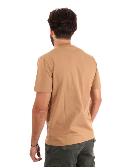T-SHIRT LOGO SERIES EA7 EMPORIO ARMANI DA UOMO BEIGE