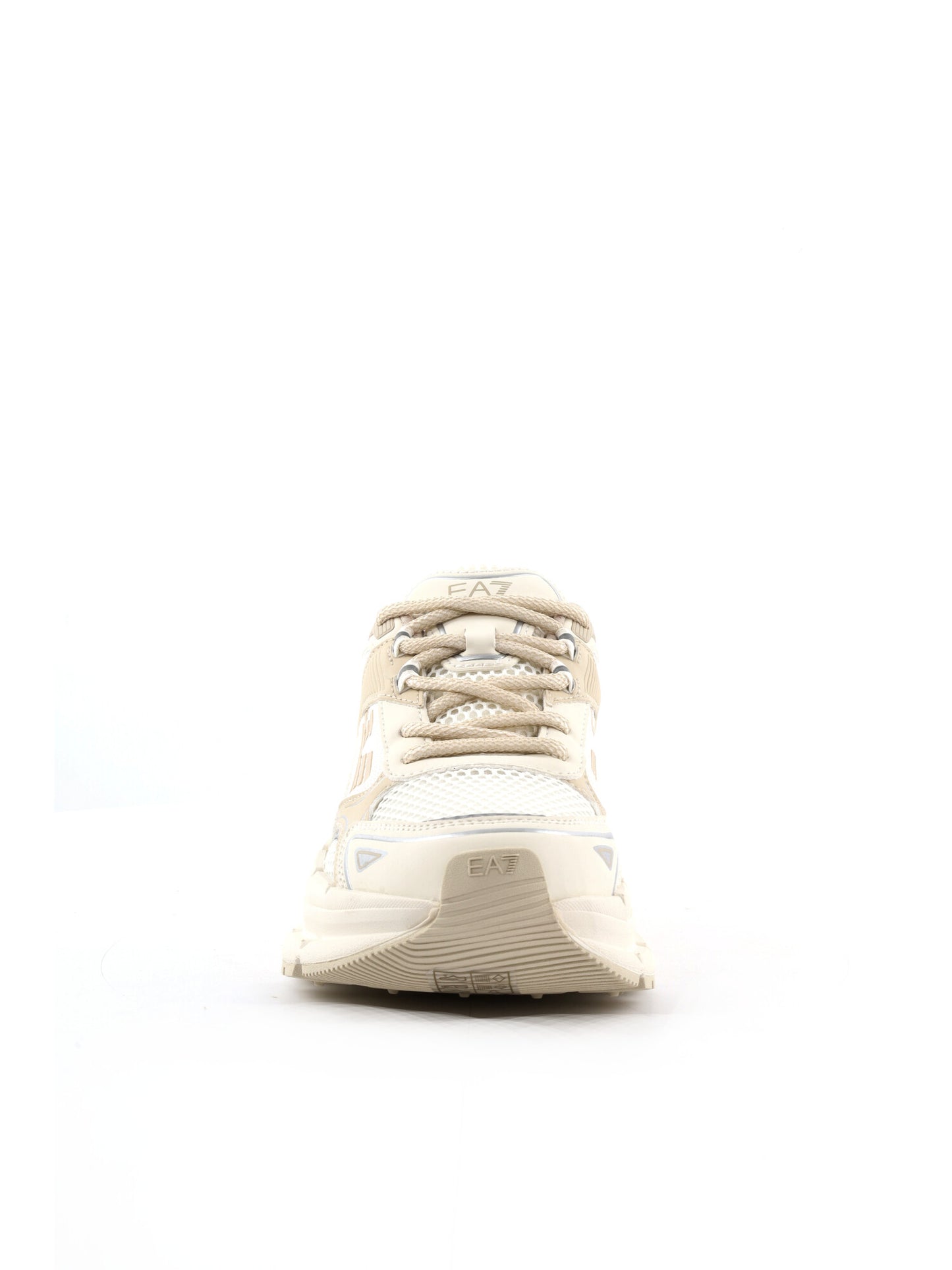 Sneakers Crave da donna beige con logo EA7 elegante e confortevole