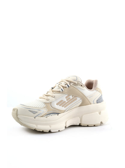 Sneakers Crave da donna beige con logo EA7 elegante e confortevole
