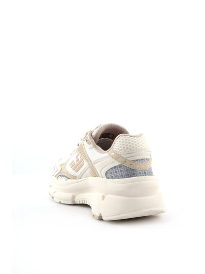 Sneakers Crave da donna beige con logo EA7 elegante e confortevole