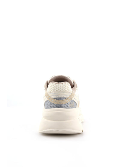 Sneakers Crave da donna beige con logo EA7 elegante e confortevole