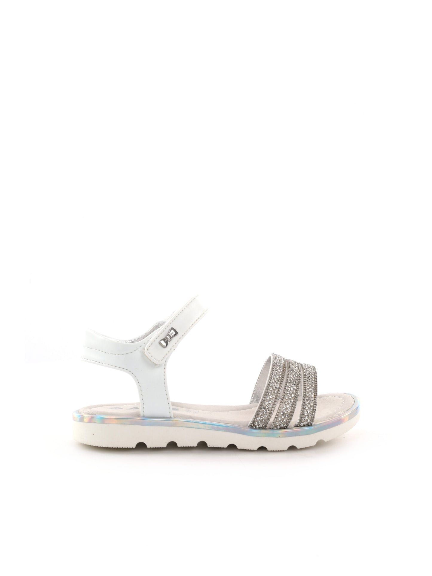 Asso sandalo infradito da bambina bambino bianco