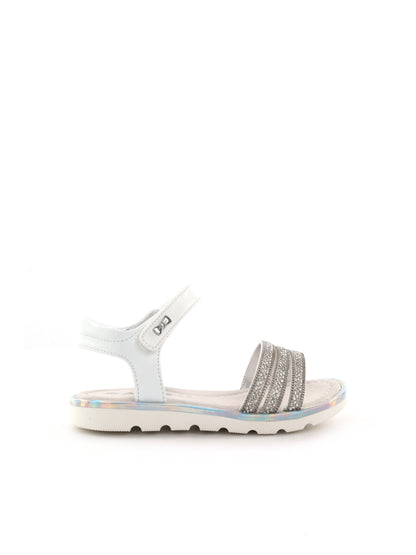 Asso sandalo infradito da bambina bambino bianco
