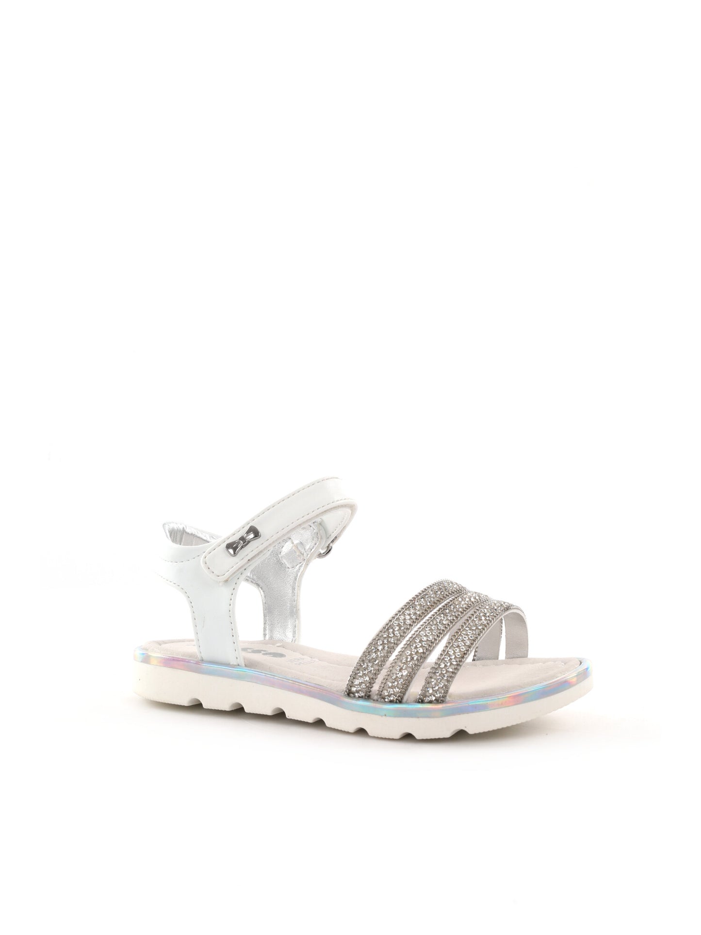 Asso sandalo infradito da bambina bambino bianco