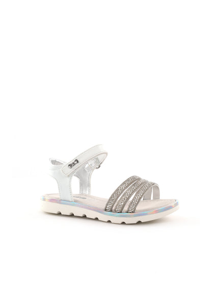 Asso sandalo infradito da bambina bambino bianco