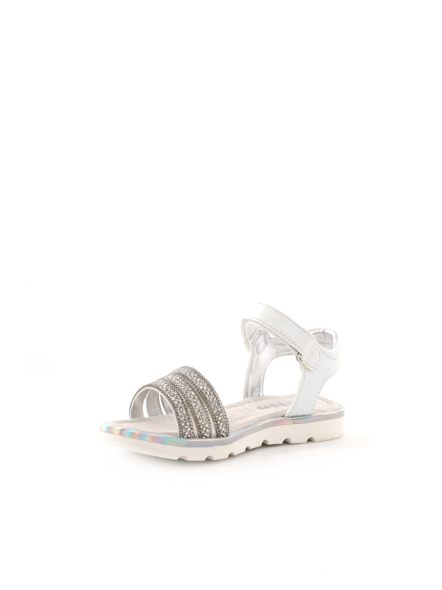 Asso sandalo infradito da bambina bambino bianco