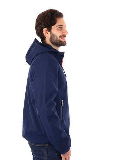 GIUBBINO SOFTSHELL ASTROLABIO DA UOMO BLU