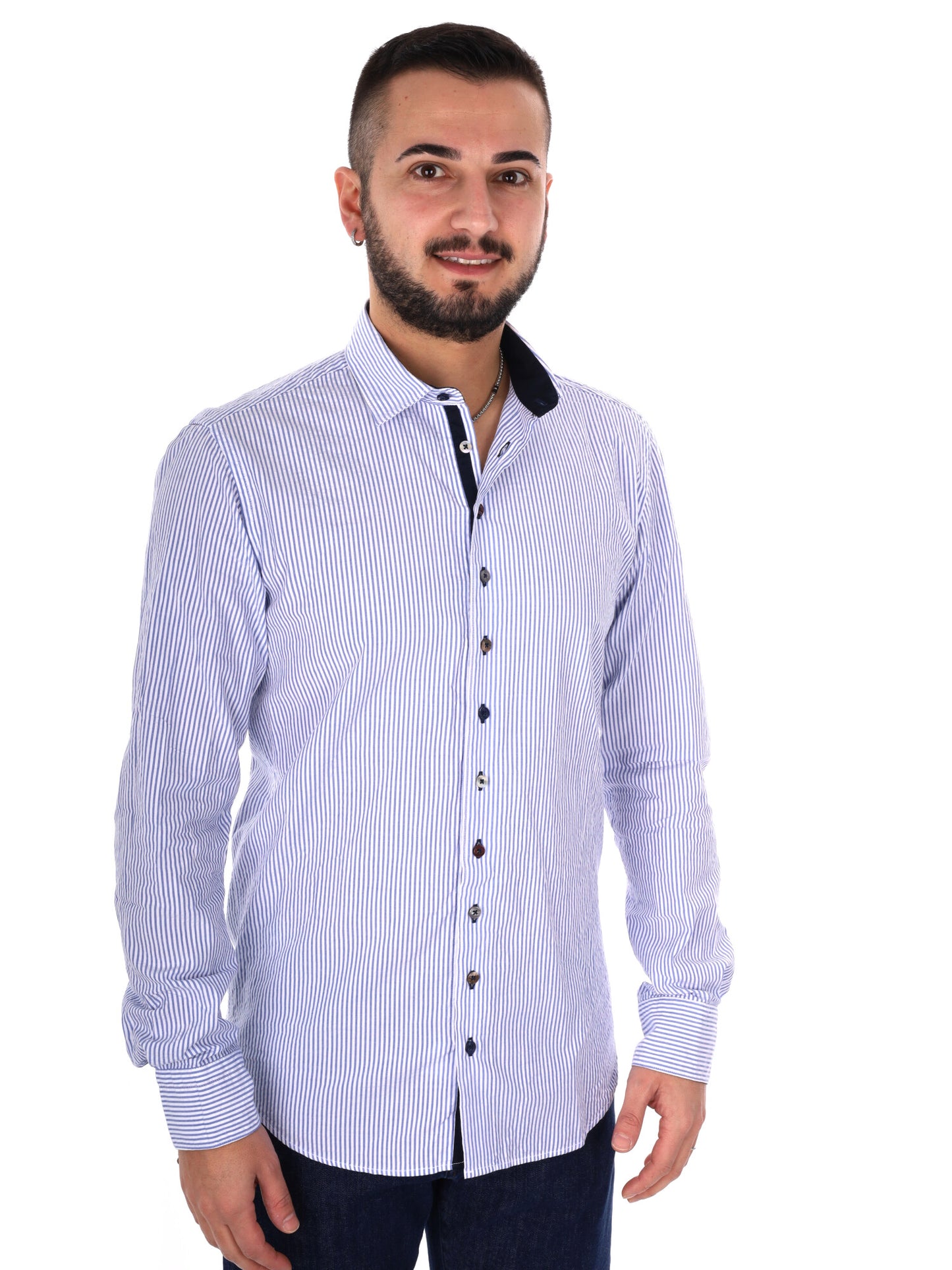 Camicia Allegra 369 FB da uomo multicolore per cerimonia primavera-estate