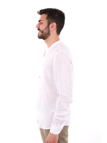FB CAMICIA ML LINO - BIANCO