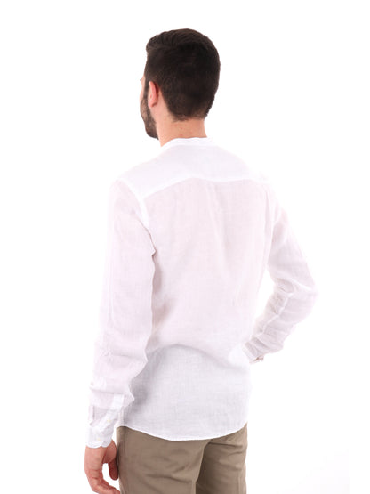 FB CAMICIA ML LINO - BIANCO