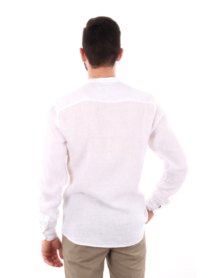 FB CAMICIA ML LINO - BIANCO