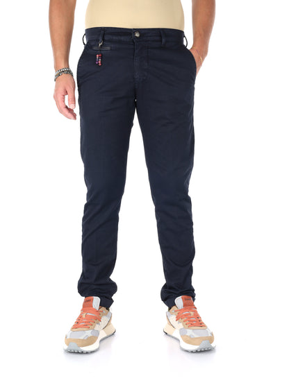 Pantaloni uomo Fb Altieri blu per un look elegante e versatile