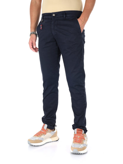 Pantaloni uomo Fb Altieri blu per un look elegante e versatile