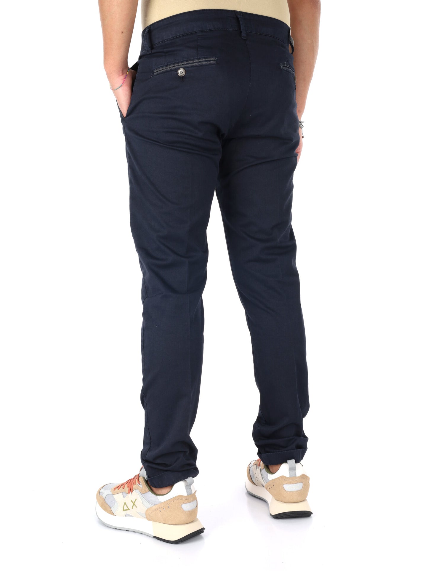 Pantaloni uomo Fb Altieri blu per un look elegante e versatile