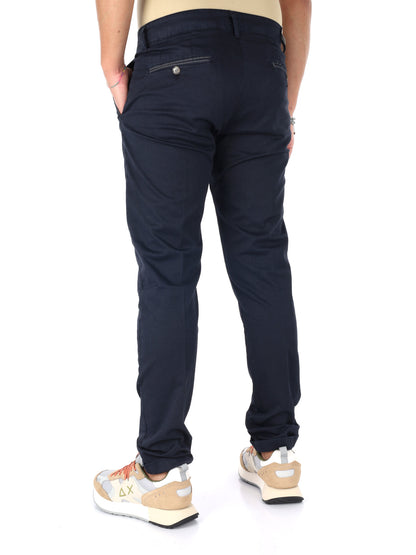 Pantaloni uomo Fb Altieri blu per un look elegante e versatile