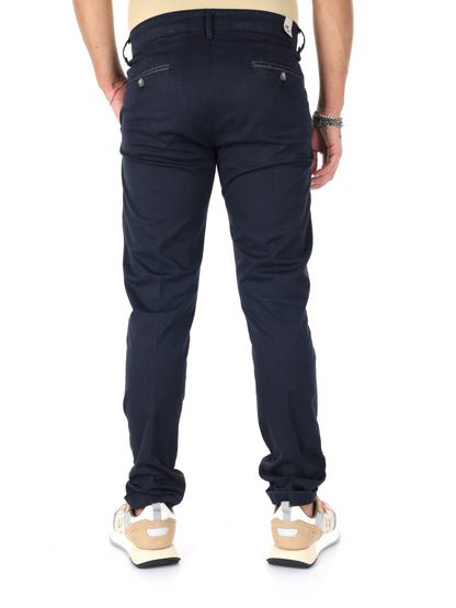 Pantaloni uomo Fb Altieri blu per un look elegante e versatile