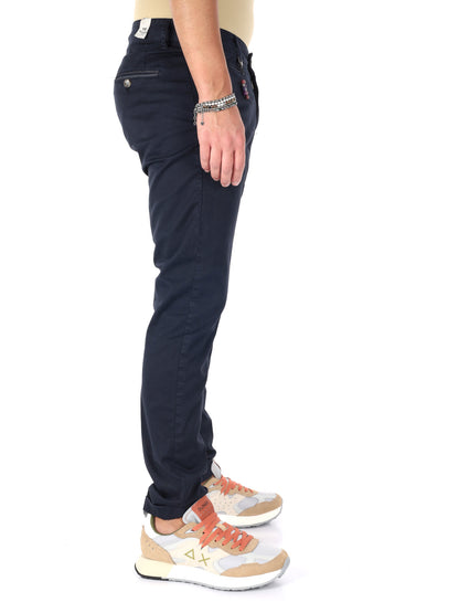 Pantaloni uomo Fb Altieri blu per un look elegante e versatile