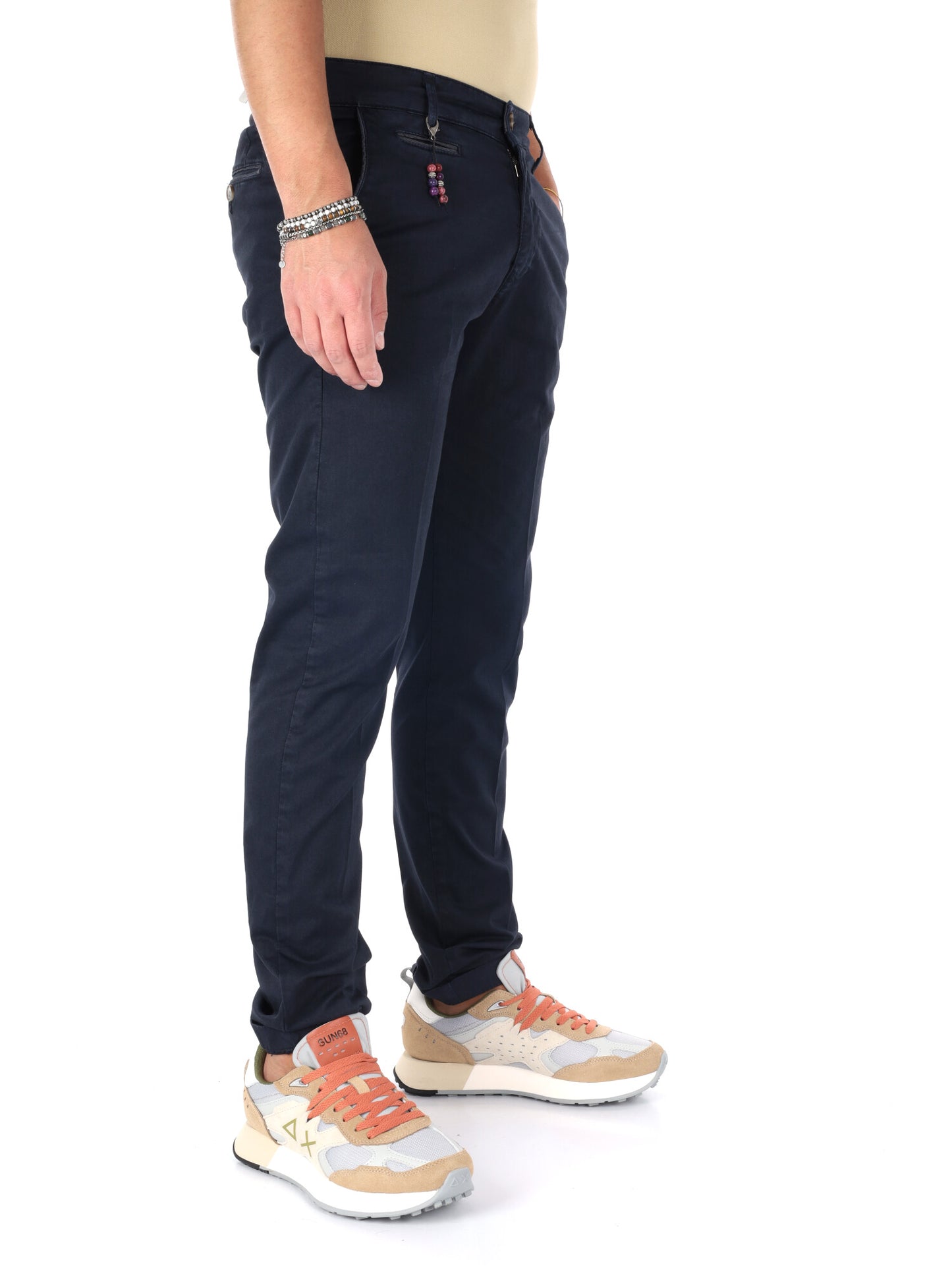 Pantaloni uomo Fb Altieri blu per un look elegante e versatile