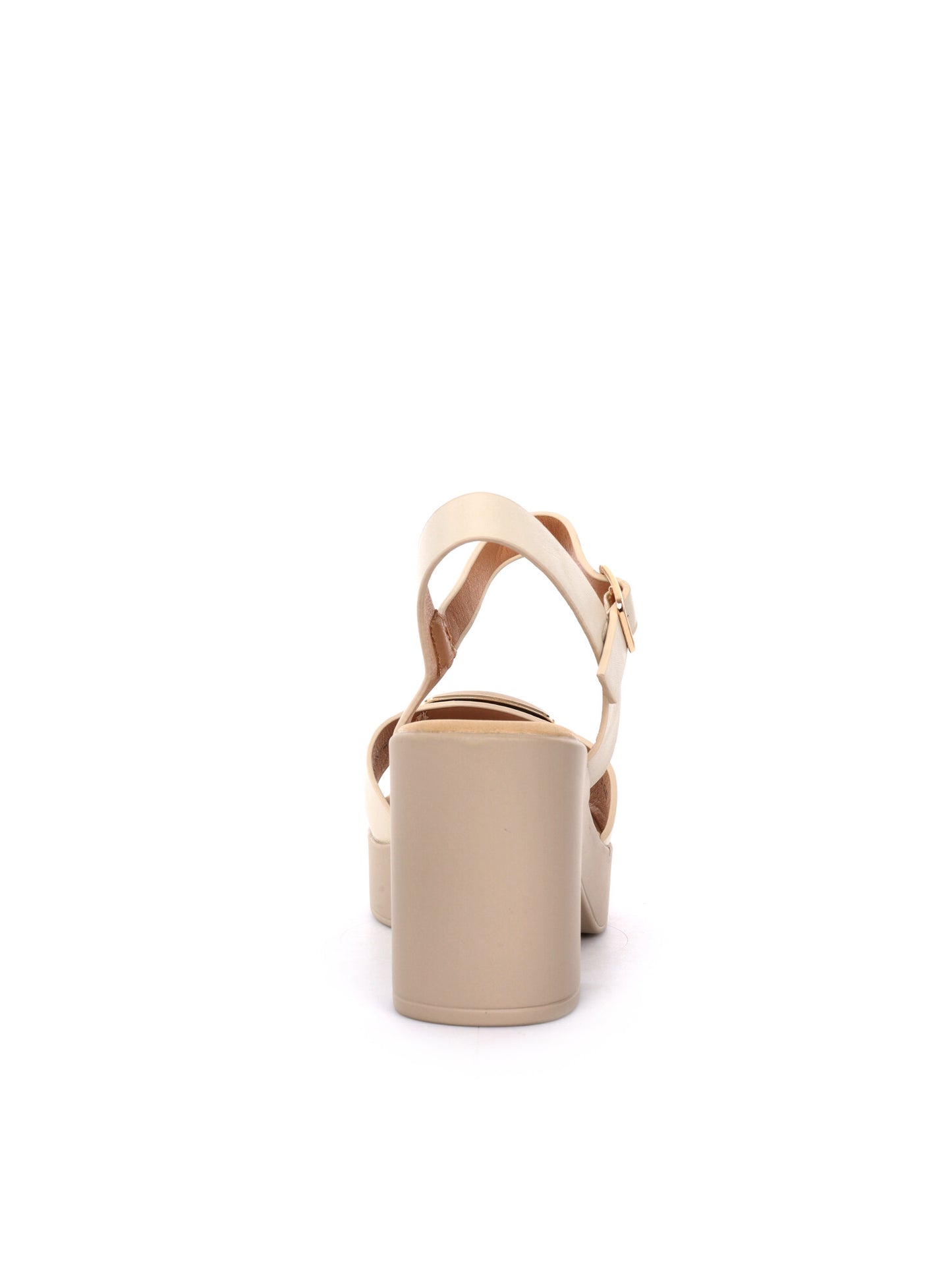 Sandali eleganti donna Clyo' beige con tacco raffinato