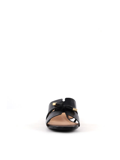 Sandali donna Clyo' neri con fascia di brillanti per look estivo