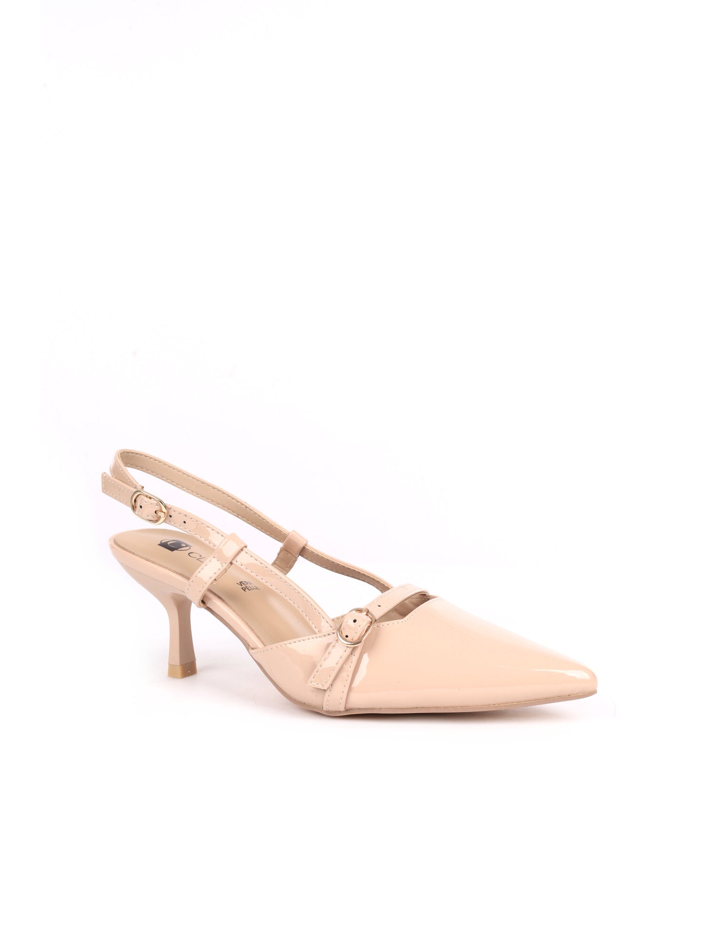Décolleté eleganti da donna Clyo' beige effetto lucido