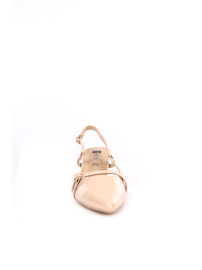 Décolleté eleganti da donna Clyo' beige effetto lucido