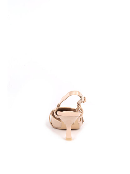 Décolleté eleganti da donna Clyo' beige effetto lucido