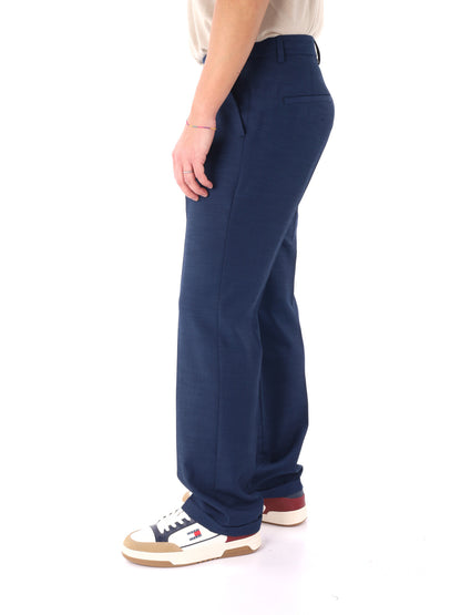 Pantaloni FB Arancio 89 in blu con vestibilità loose fit da uomo