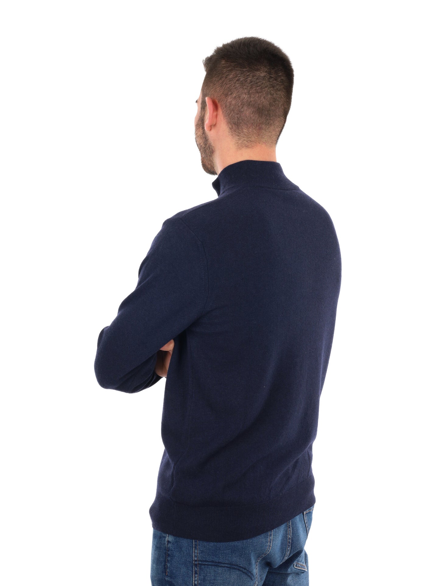 MAGLIA MEZZA ZIP FB UOMO BLU