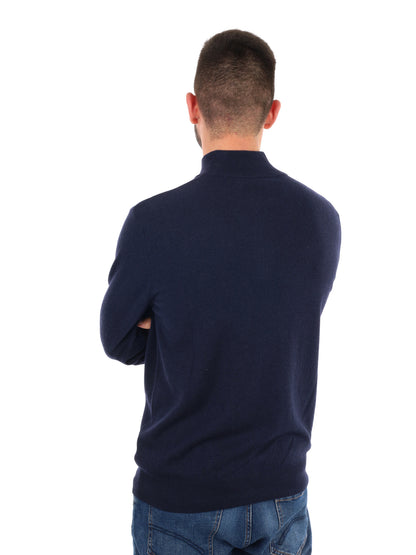 MAGLIA MEZZA ZIP FB UOMO BLU